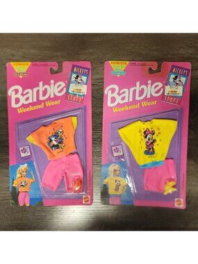 Vintage Mattel Barbie Weekend Wear Mickey’s Stuff Fashion #690 Lot of 2 NEW NRFB